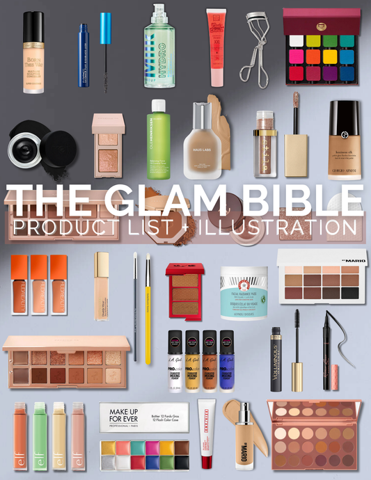 The Glam Bible: Product List + Illustrations